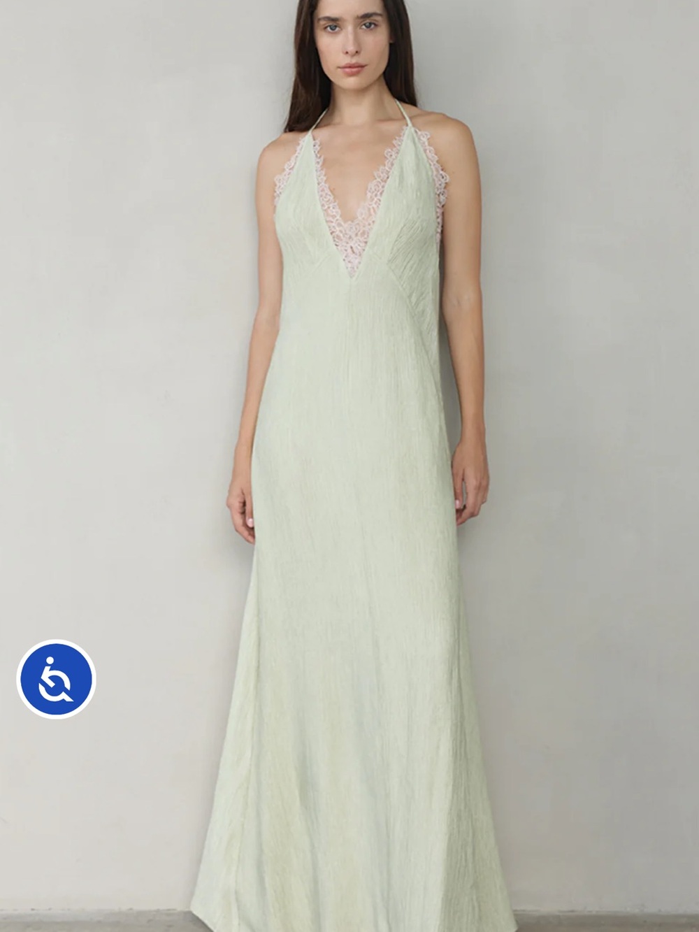 Sabina Musayev Ivy Dress in Aloe Vera - Picture 2 of 12